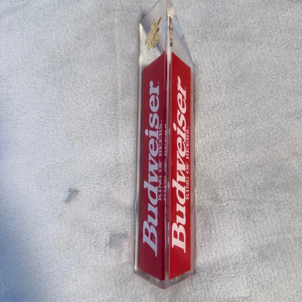 Vintage Budweiser Obelisk Lucite‎ Tap Handle Eagle A King Of Beers 8